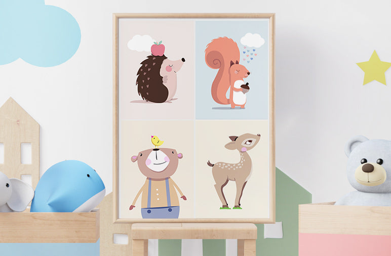 Tierbilder fürs Kinderzimmer