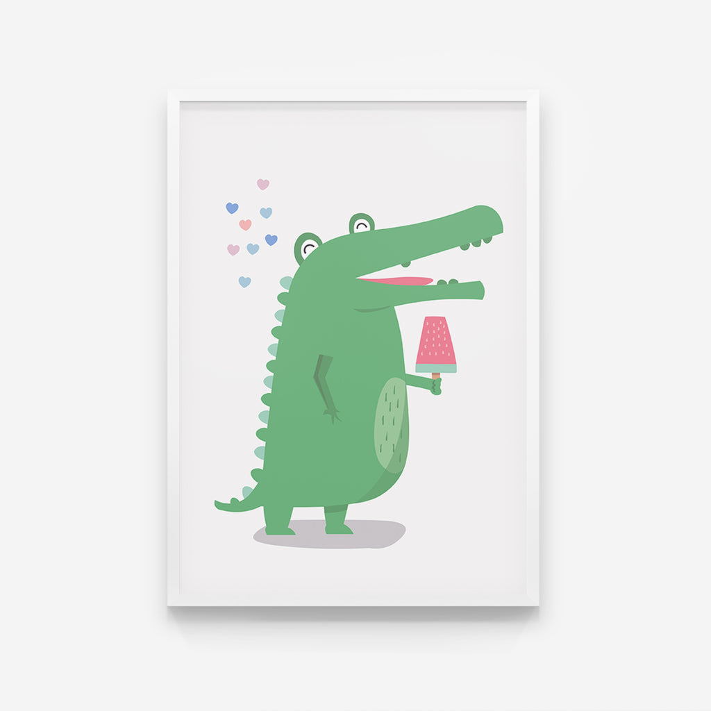 Kinderzimmer Bild Krokodil